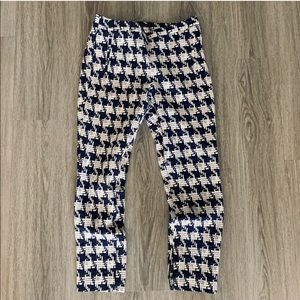 Zara Ankle Pants | Made in Spain Blue White S
